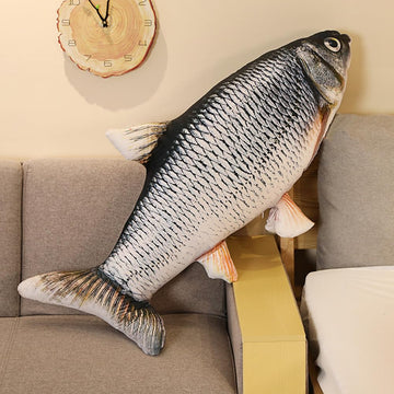 XIYUAN 31.5Inch Simulation Fish Plush Toy Pillow Soft Fish Stuffed Animal Toy Grass carp Cushion Throw Pillow Kids Stuffed Plush Pillow Stuffed Toy