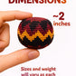 Funny Guy Mugs Footbag Balls 3 Pack Handmade Crocheted Kick Toss Balls from Guatemala Assorted Patterns Burgundy Black