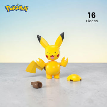 Pokemon Mega Construx Poke Ball 16-Piece Building Set | Pikachu