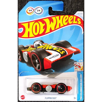Hot Wheels Flippin Fast 103/250 Celebration Racers 6/10 New for 2024 (1:64 Scale Die-Cast Metal Car for Boys 3+)