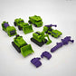 WILD HUNTER 6 in 1 Construction Truck Robot Toys Transforming Vehicles Combine into Giant Mech Gravity Builder Constructor Engineering Truck Robot