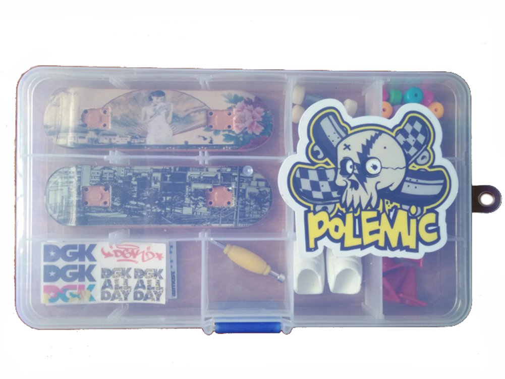RemeeHi DIY Finger Skateboard with Nuts Trucks Tool Kit Packaged in Box