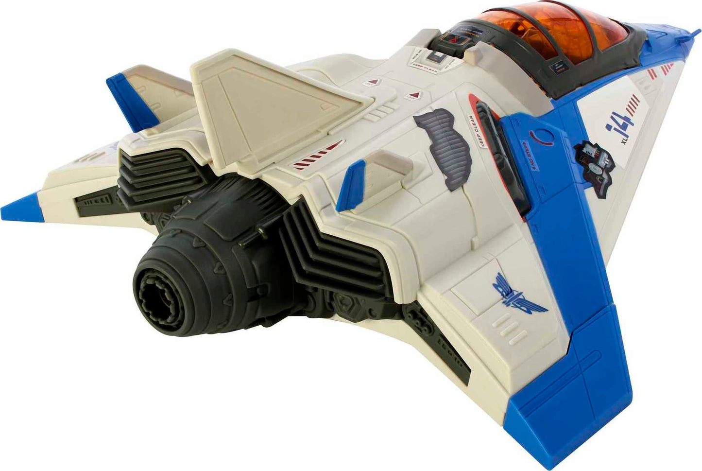 Mattel Disney Pixar Lightyear Toys, Fighter Jet-Style Spaceship, 15 Inches with Projectile Net Feature, Capture and Protect Mission, Collectible Gift