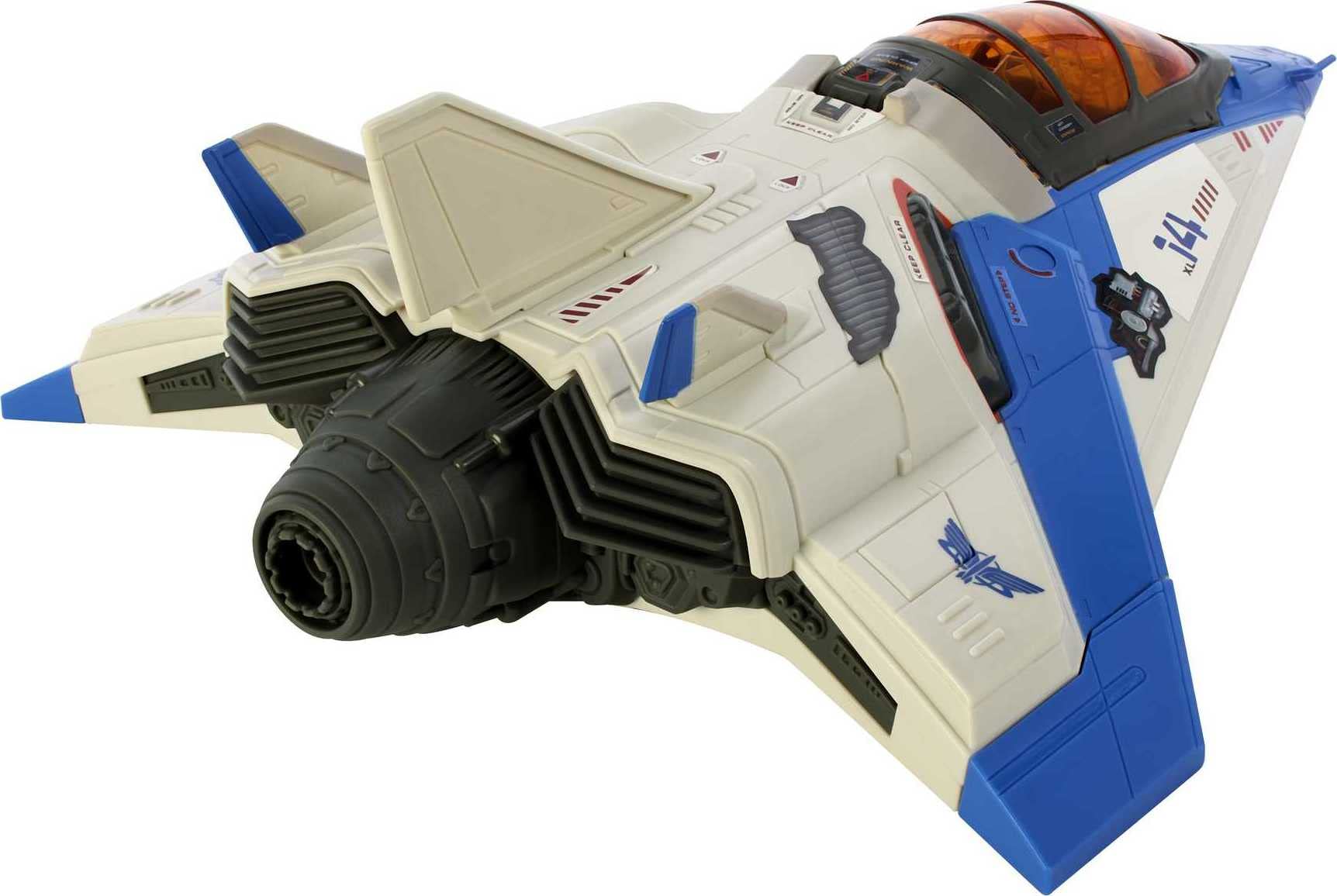 Mattel Disney Pixar Lightyear Toys, Fighter Jet-Style Spaceship, 15 Inches with Projectile Net Feature, Capture and Protect Mission, Collectible Gift