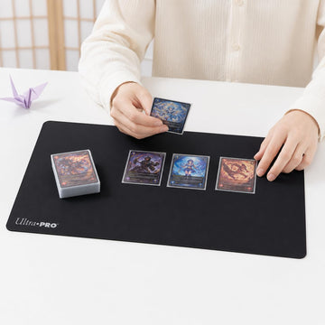 Ultra PRO Playmat for Card Games and Workstations, Solid Black, 84082