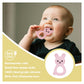 Baby Bunny Teether, Food-Grade Silicone Toy for Infants 3-12 Months, Easy-Grip Chew Toy with Textured Ears for Sensory Exploration, Freezable