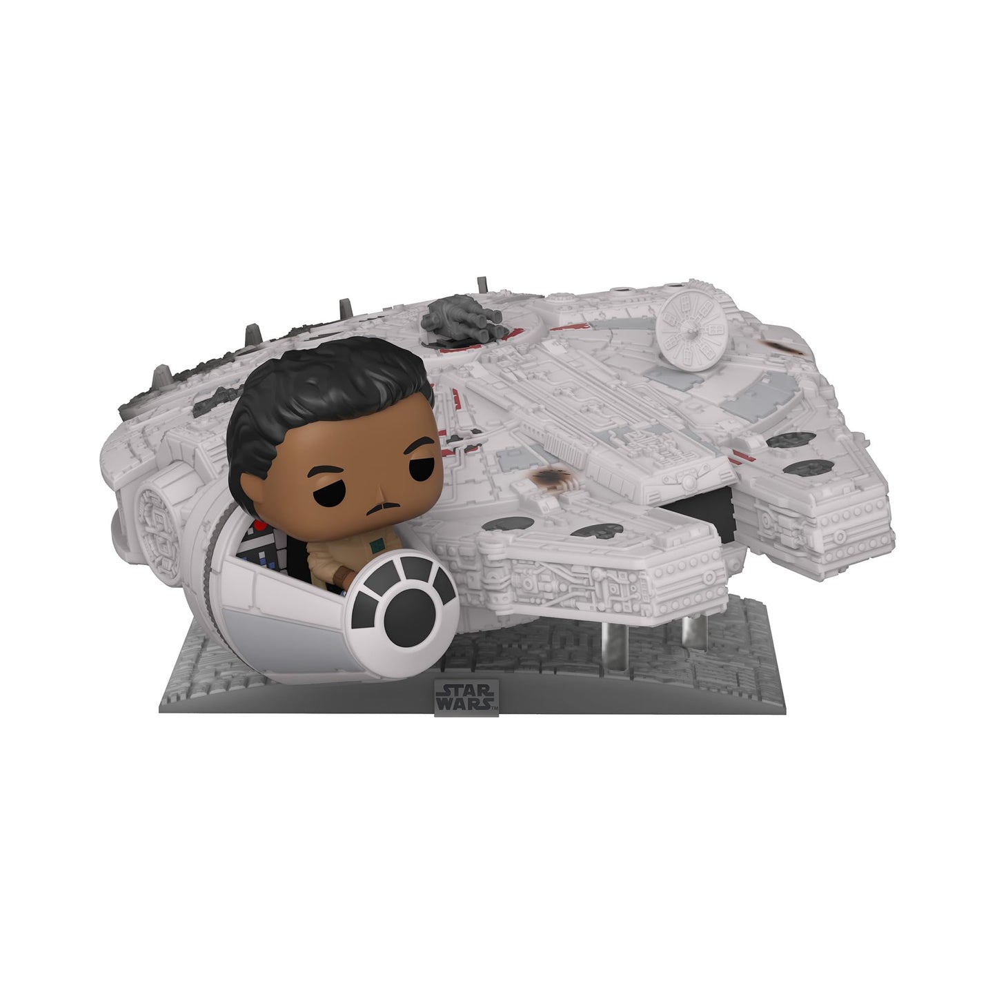 Funko Pop! Ride Super Deluxe: Star Wars - Lando Calrissian in The Millenium Falcon (Shared Galactic Convention, Amazon Exclusive)