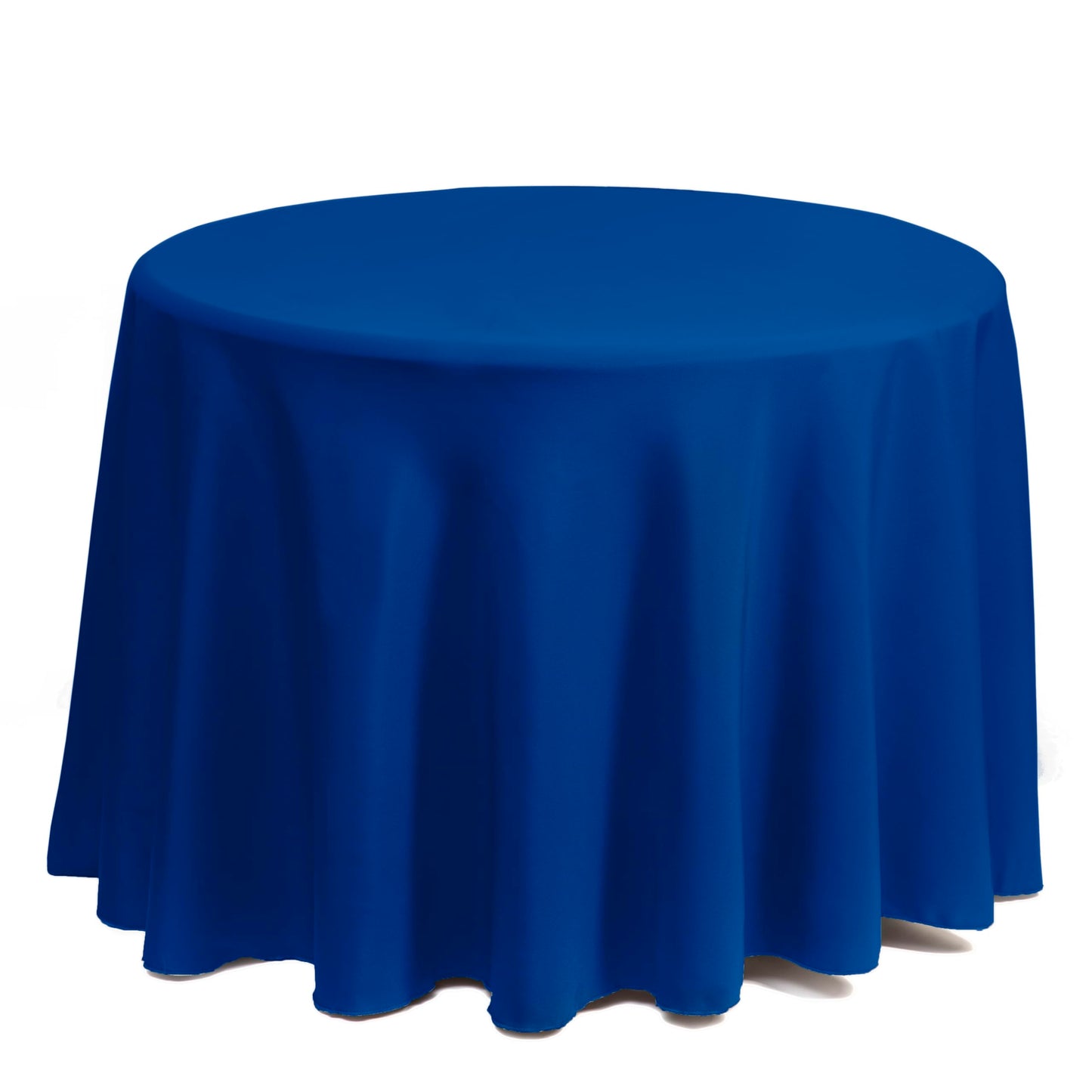 Gee Di Moda Round Tablecloth - 70 Inch Royal Blue Round Table Cloth for 24 to 48 Inch Round Tables - Heavy Duty Washable Fabric - for Buffet Table