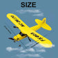 Ouhgnoh RC Airplane 2.4GHz Remote Control Airplane Gyro Easy to Fly Birthday for Beginner Kids Boys (Yellow)