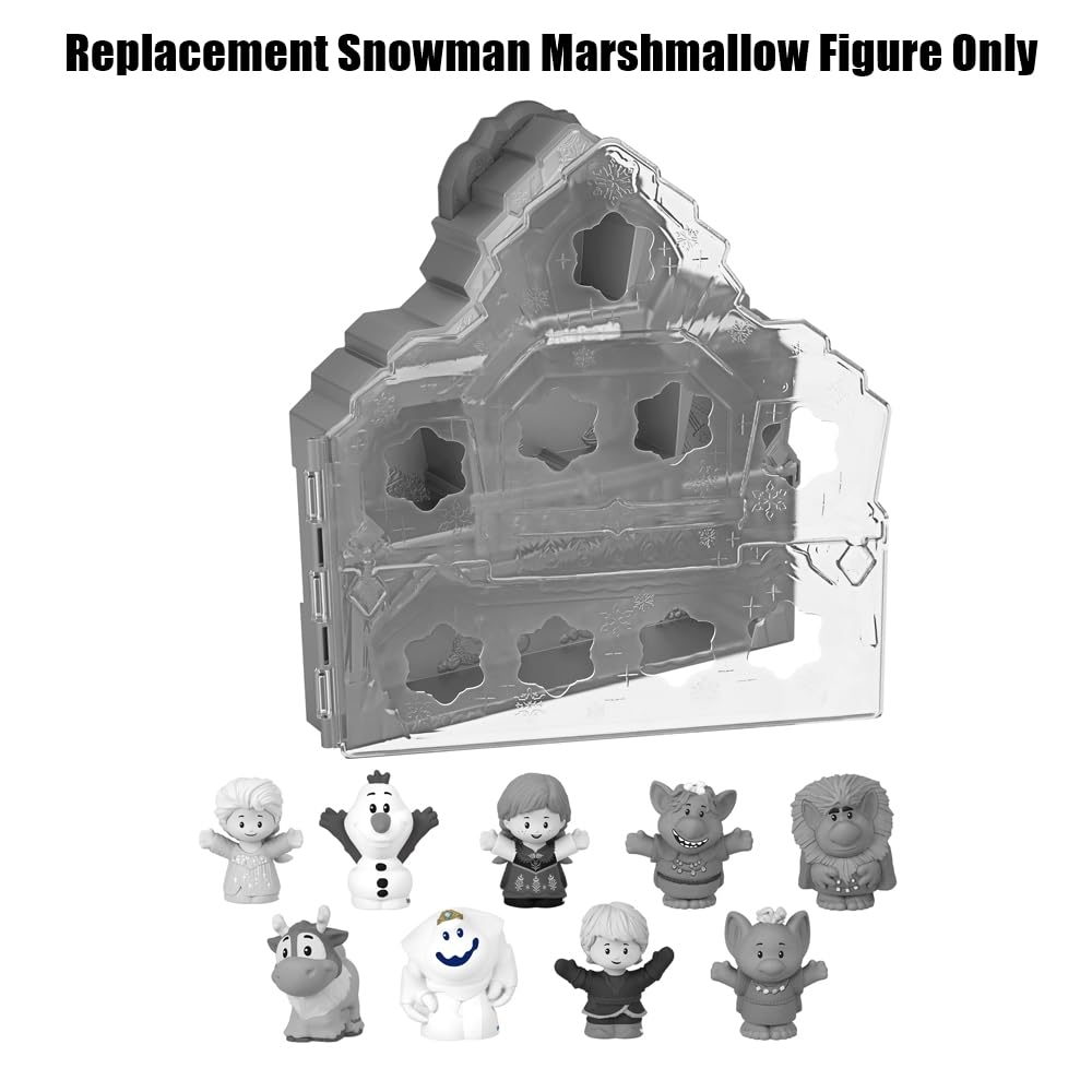 Replacement Part for Fisher-Price Little-People Carry Along Castle Case Playset - HMX76 ~ Replacement Snowman Marshmallow Figure ~ Inspired by Disney