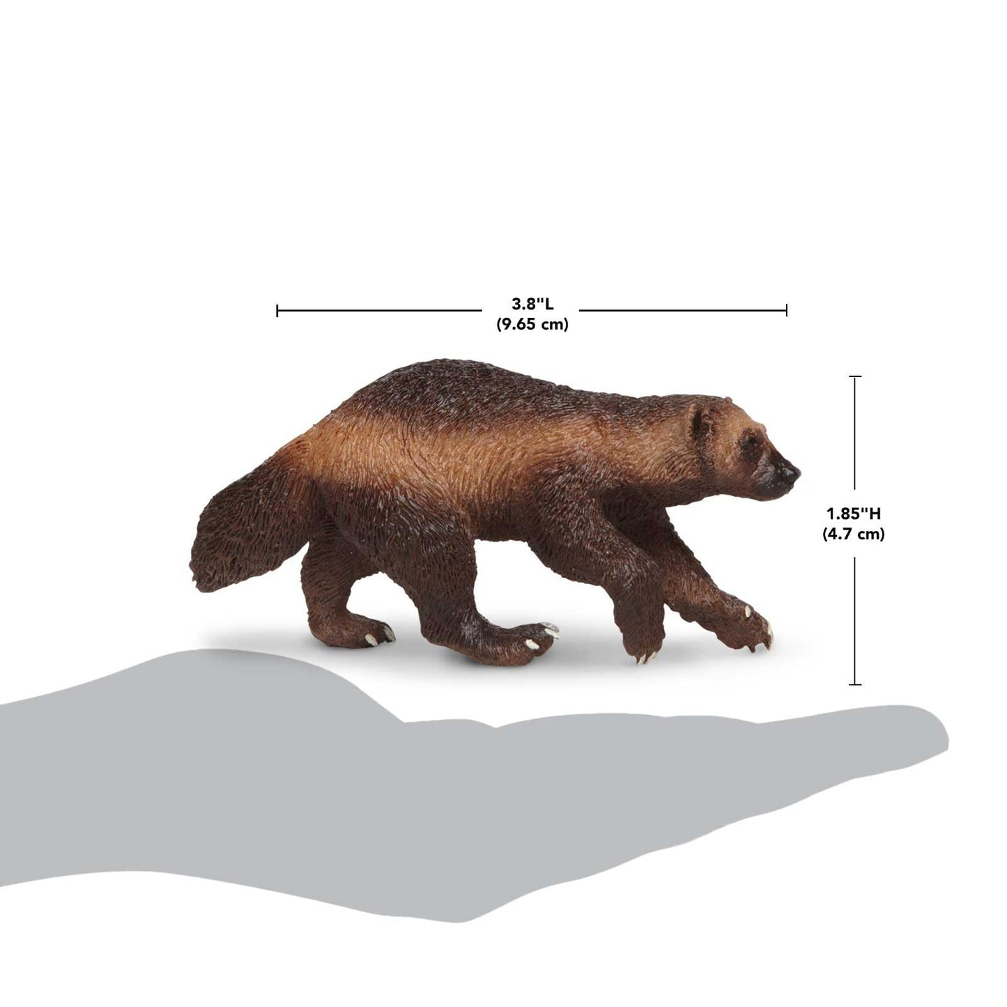 Safari Ltd. Wolverine Figurine - Detailed 3.75" Plastic Model Figure - Fun Educational Play Toy for Boys, Girls & Kids Ages 3+