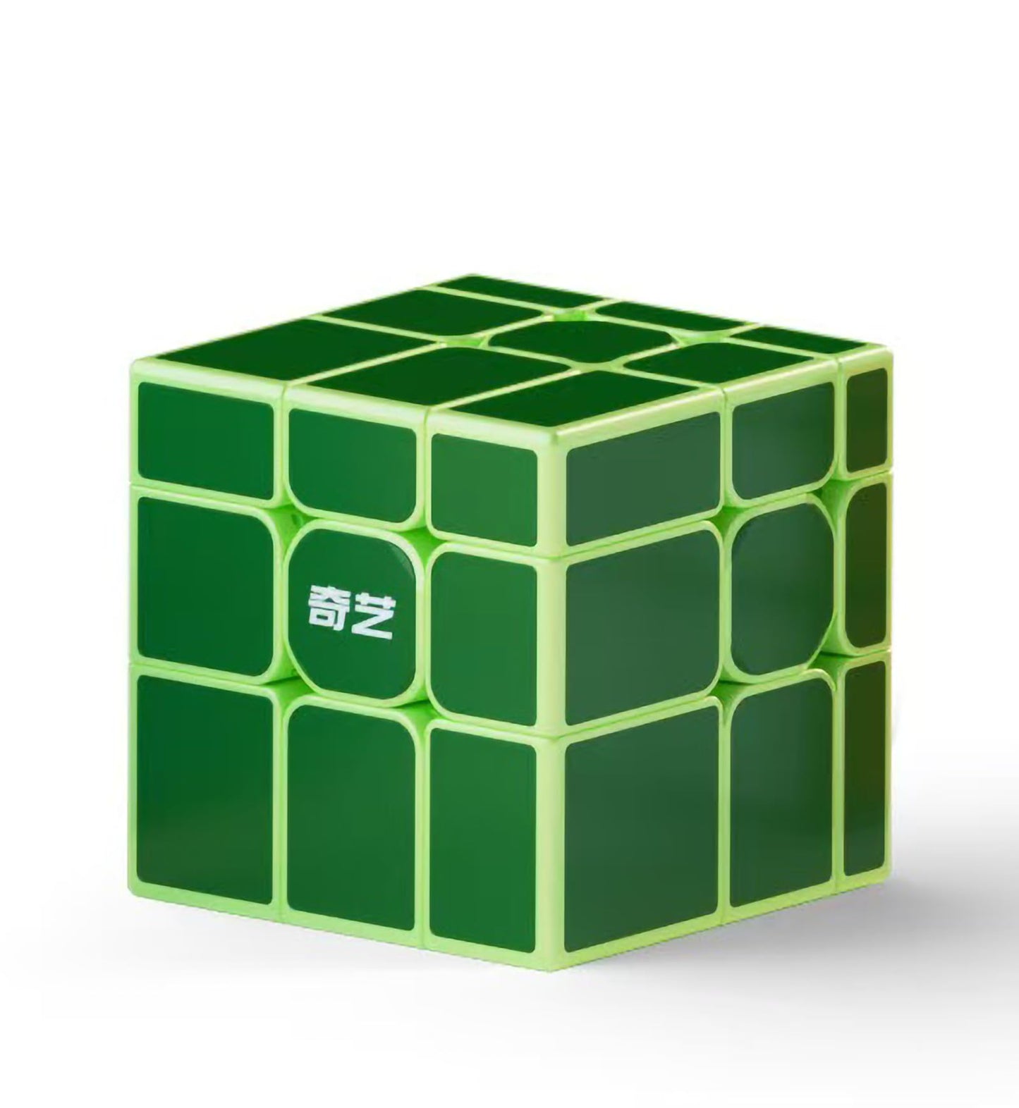 QY Toys Magnetic Mirror Cube 3x3x3, M Green, No Stickers, Magnetic Mirror Speed Cube with Enhanced Play (Magnetic Green)