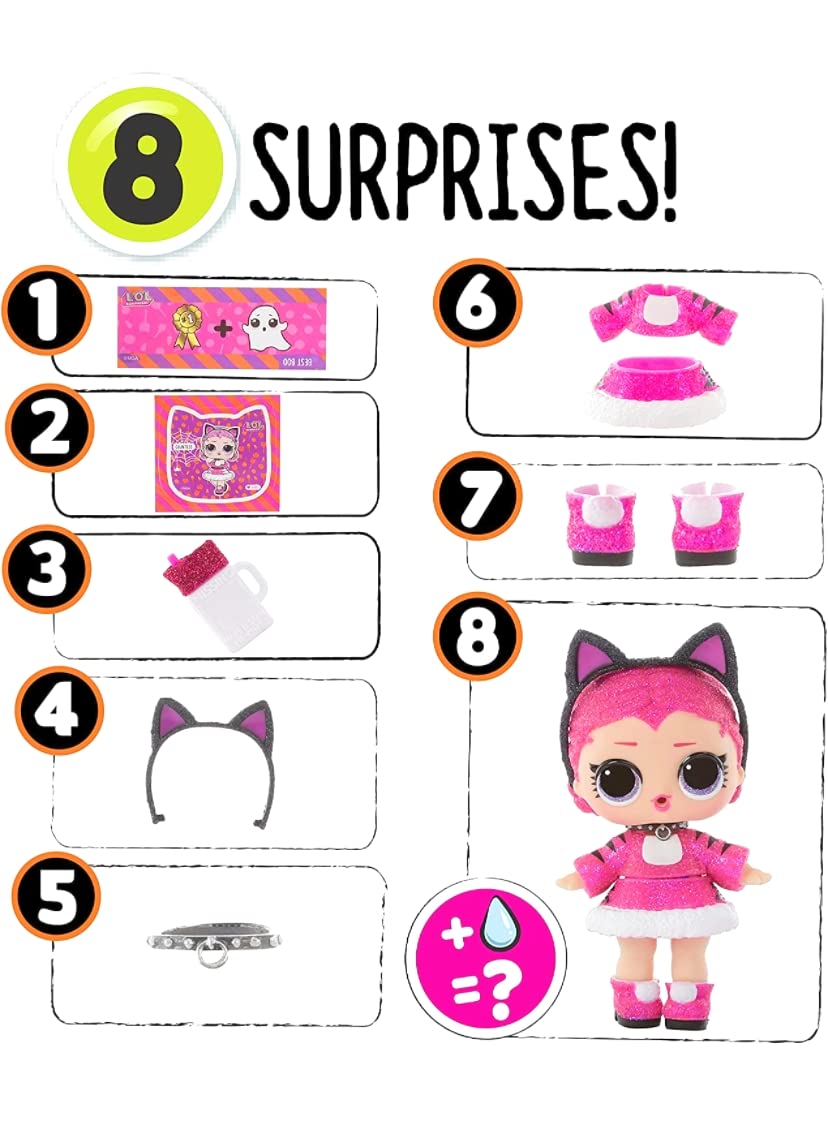 L.O.L. Surprise! Costume Glam Countess Doll with 7 Surprises Including Halloween Limited Edition Doll, Mix & Match Accessories- Color Change or Water