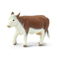 Safari Ltd. Hereford Cow Figurine - Lifelike 5.5" Model Figure - Educational Toy for Boys, Girls, and Kids Ages 1+