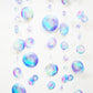 Decor365 Little Mermaid Party Decorations Purple Blue Bubble Garlands Hanging Bubbles Streamer Banner Backdrop Decor Ocean Theme Under The Sea Decor