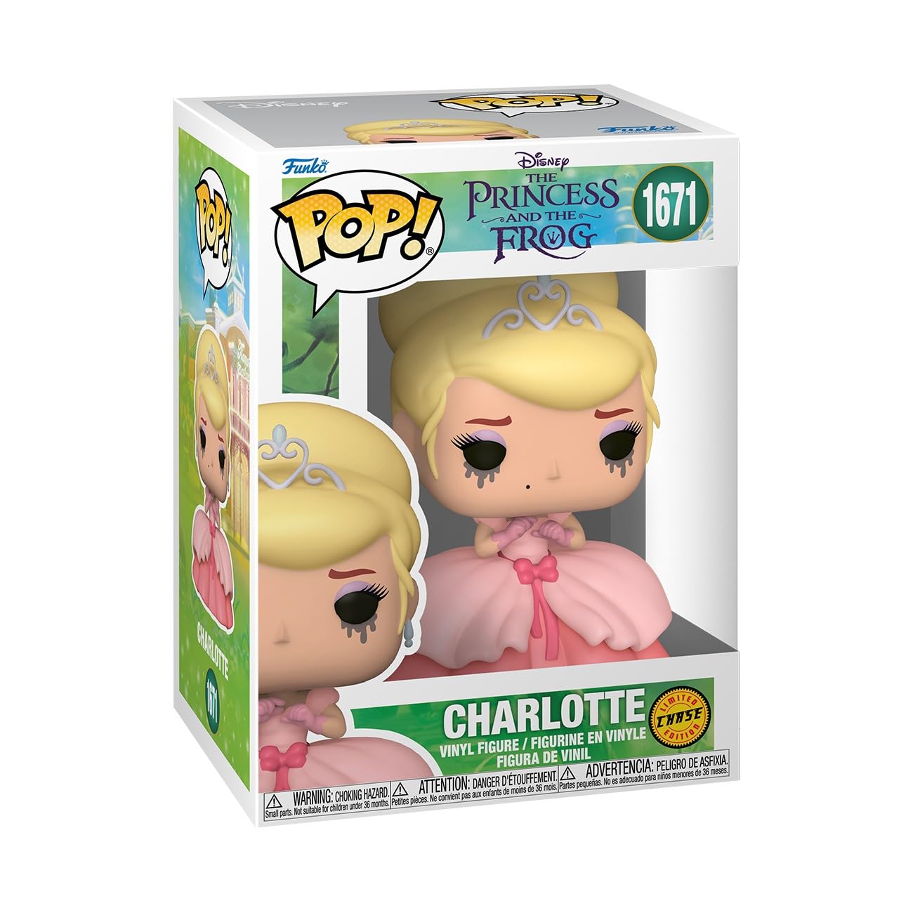 Funko Pop! Disney: The Princess and the Frog - Charlotte - 1/6 Odds for Rare Chase Variant - Collectable Vinyl Figure - Gift Idea - Official