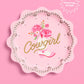 xo, Fetti Cowgirl Plates - 24 Paper Plates, 9" | Western Party, Cowgirl Theme, Bandana Birthday, Rodeo Bachelorette, Cowboy Decor, Pink, Gold Foil