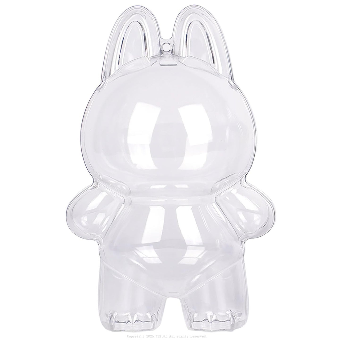 Protective Case Compatible with LABUBU Doll - Crystal-Clear Hard Display Box with Keychain & Dustproof Cover, Secure Backpack Hooks for Shelf/Outdoor