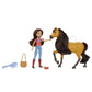 Spirit Lucky Doll (7 in) with 7 Movable Joints, Fashion Top, Treats, Brush & Spirit Horse (8 in) with Soft Mane & Tail, for Ages 3 Years Old & Up