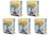 5 Packs Dragon Shield Matte Silver Standard Size 100 ct Card Sleeves Value Bundle!