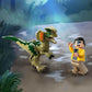 LEGO 76958 Jurassic Park Dilophosaurus Ambush Dinosaur Toy Set with Figure and Jeep for Children from 6 Years