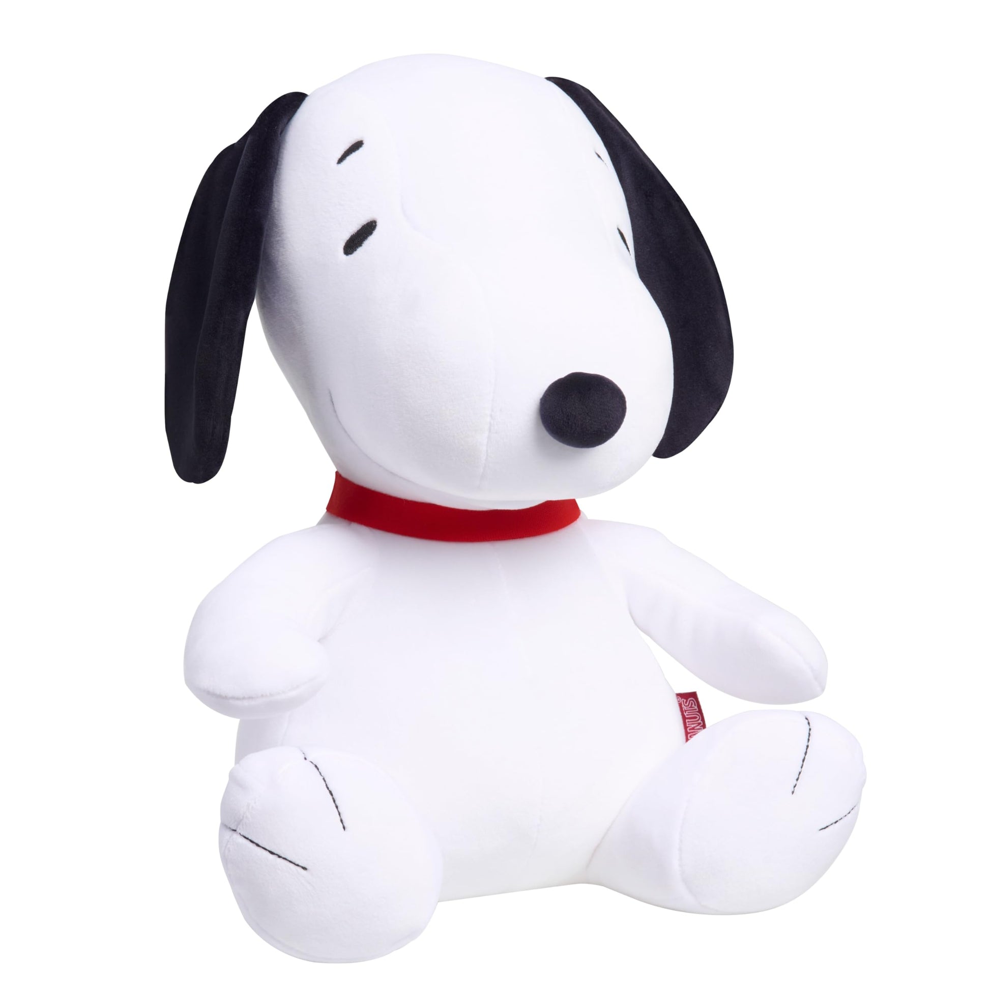Peanuts Large 2 lb Weighted Plush Snoopy, 12-inch Stuffed Animal, Kids Toys for Ages 3 Up by Just Play