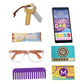 Replacement Parts for Fisher-Price Strut-n-Style Bag Playset - GKW04 ~ Replacement Bag Includes Wooden Smart Phone, Plastic Car Keys, Glasses, Credit