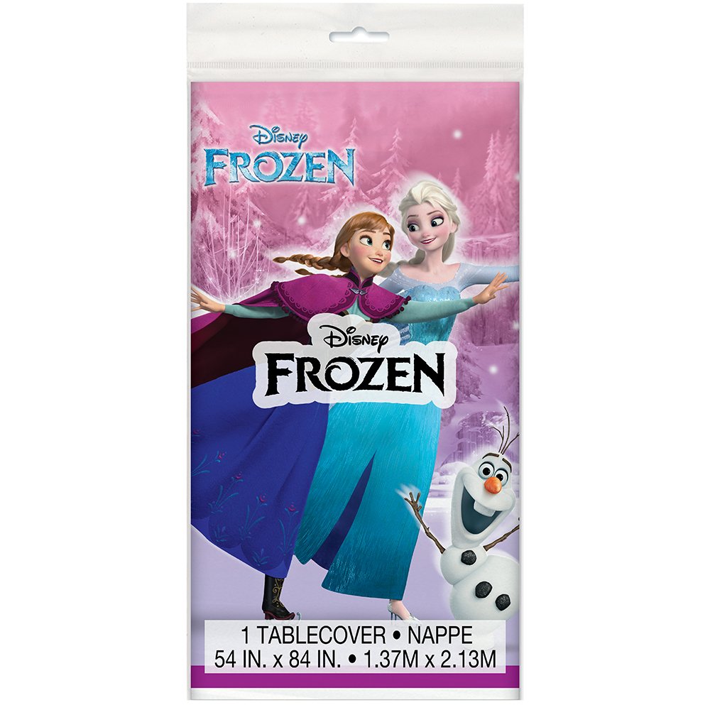 Frozen Plastic Table Cover, 54" x 84"