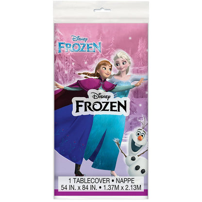 Frozen Plastic Table Cover, 54" x 84"