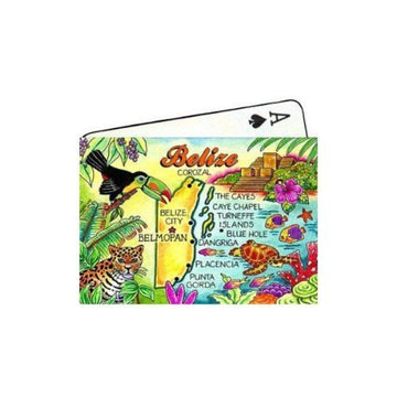 World By Shotglass Belize Central America Map Collectible Souvenir Playing Cards
