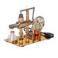 Heligotech Hot Air Stirling Engine Motor Education Model Toy Electricity Power Generator LED Lights Kit Class Teaching Stirling Engine Kit for Adults