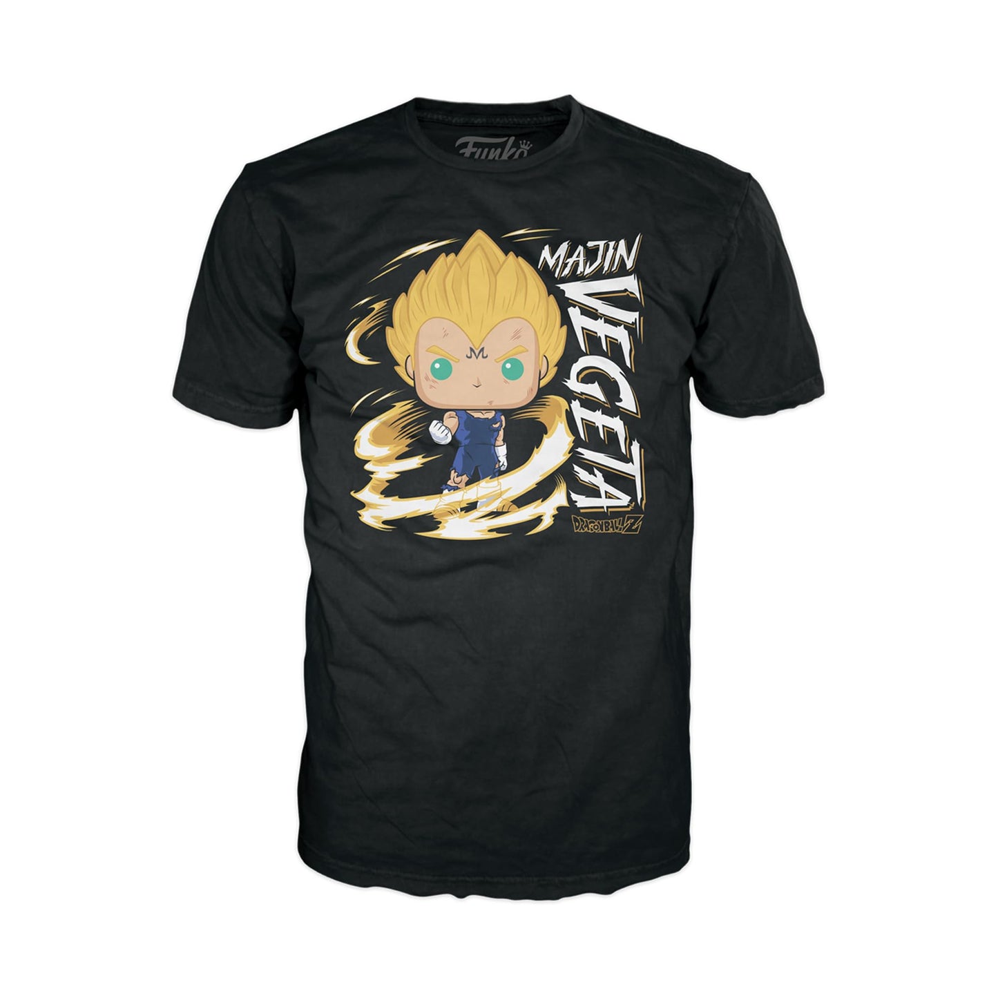 Funko POP! & Tee: DBZ - Majin Vegeta - Glow in The Dark - Medium - Dragon Ball - T-Shirt - Clothes with Collectable Vinyl Figure - Gift Idea - Figure