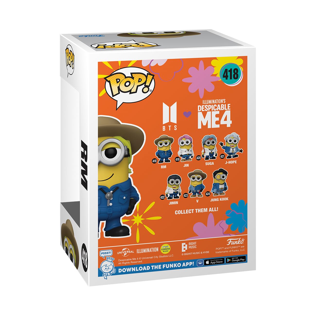 Funko POP! Rocks: Minions X BTS - RM - BTS + Minions - Collectable Vinyl Figure - Gift Idea - Official Merchandise - for Kids & Adults - Movies, Music