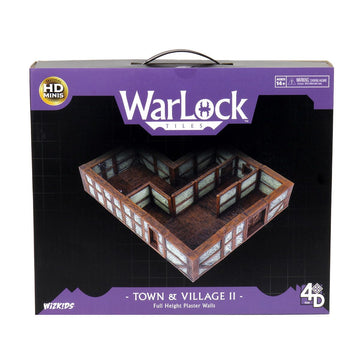 WizKids Warlock Tiles: Base Set - Town & Village II Full Height Plaster Walls