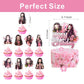25pcs Nezuko Cake Decorations with 1pcs Cake Topper, 24pcs Cupcake Toppers for Demon Birthday Party Supplies