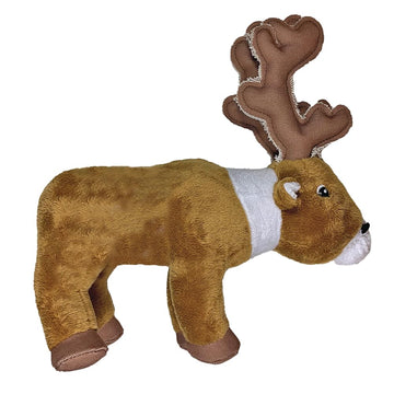 Spunky Pup Clean Earth Plush Caribou | Made from 100% Recycled Water Bottles | Large