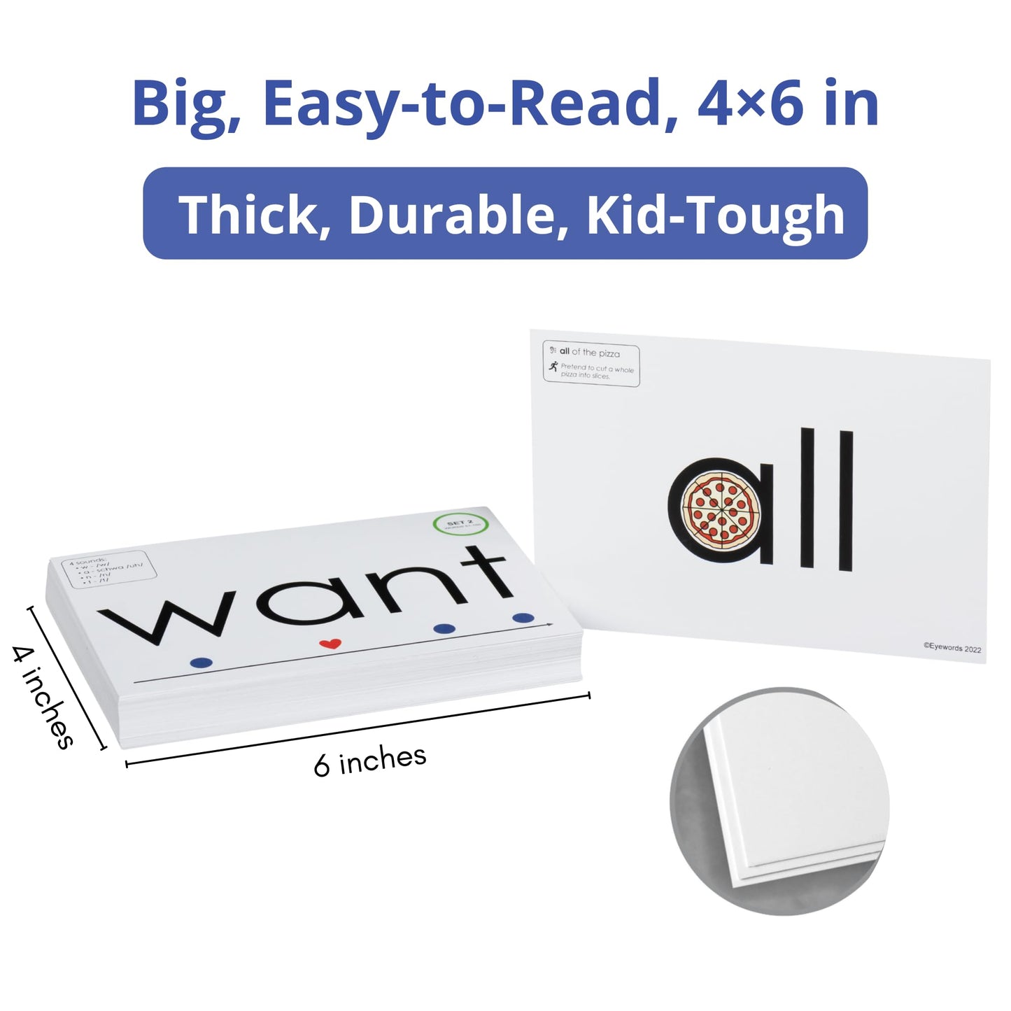 Eyewords Sight Word & Phonics Flash Cards Set 2