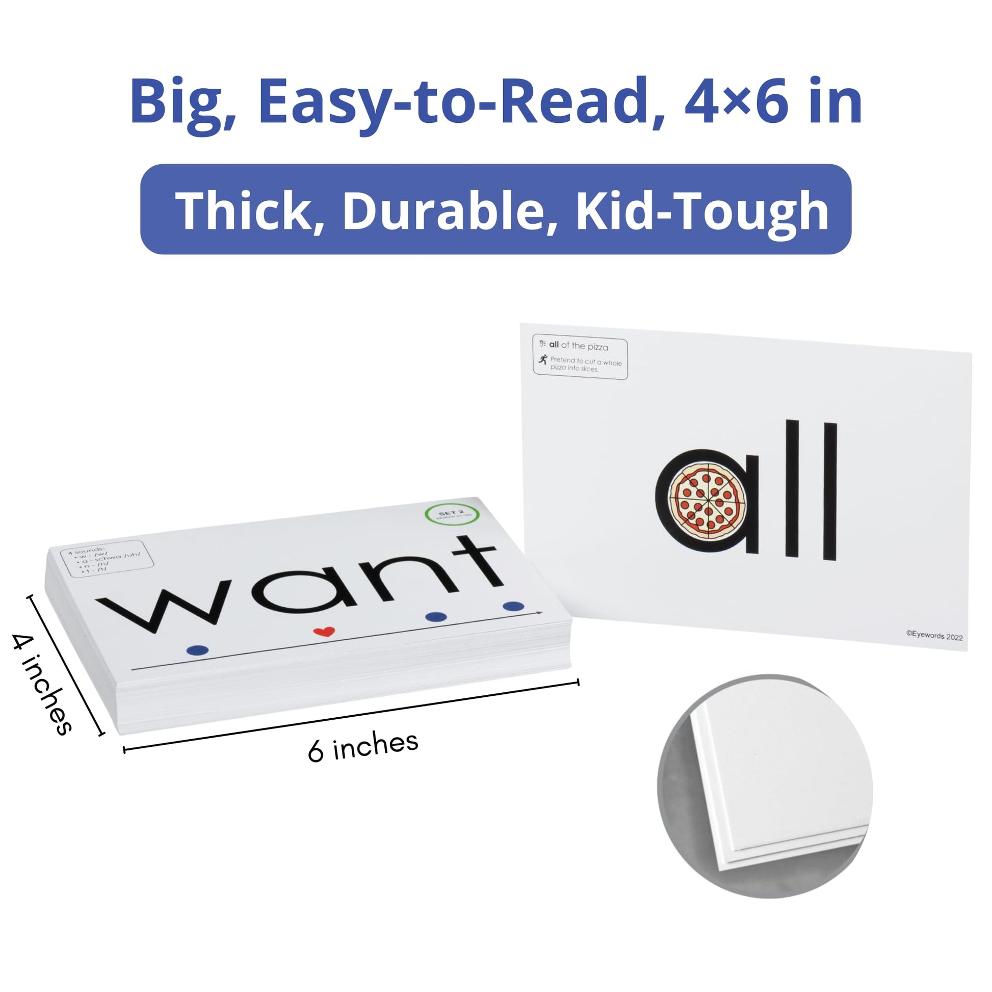 Eyewords Sight Word & Phonics Flash Cards Set 2