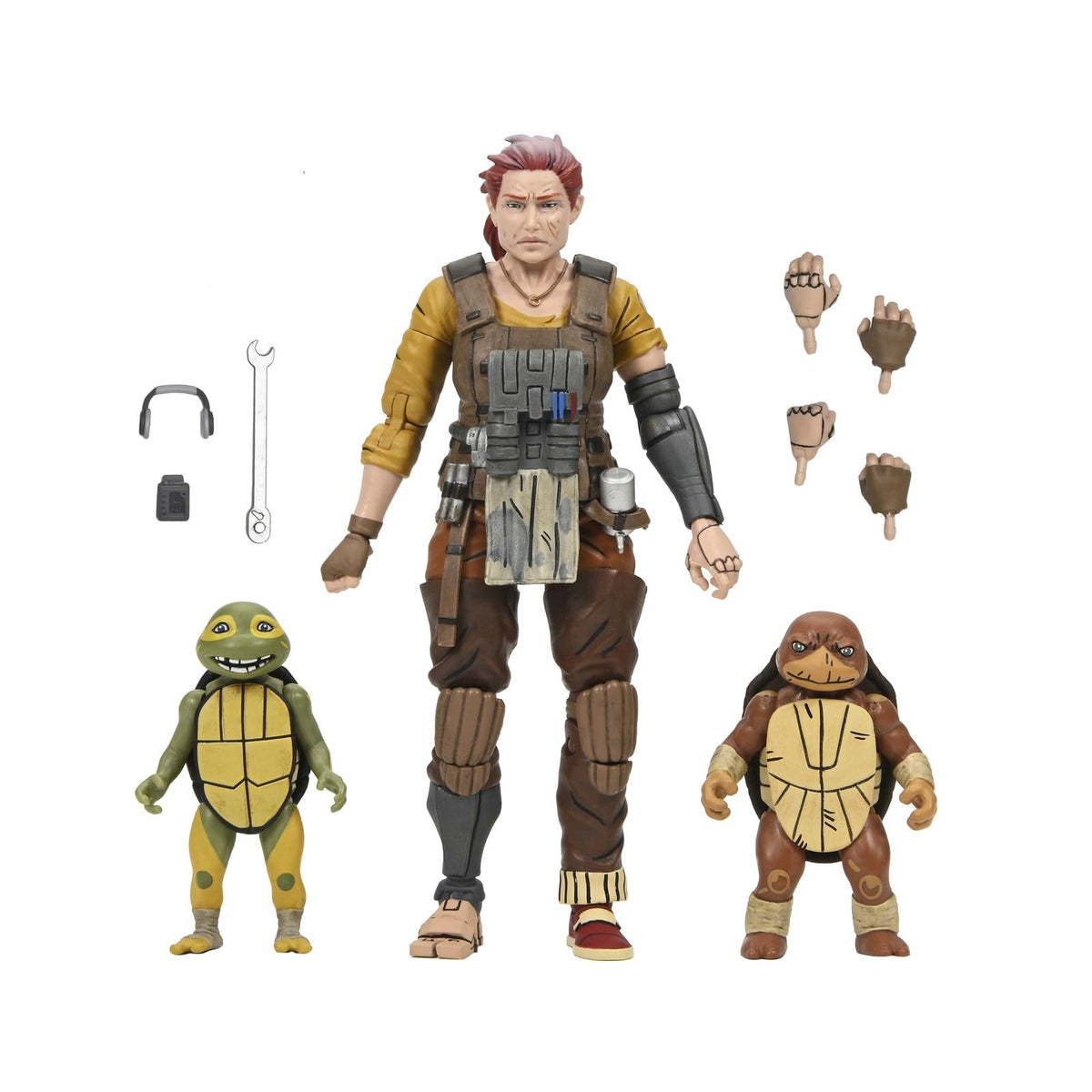 NECA - Teenage Mutant Ninja Turtles (The Last Ronin- The Lost Years) - 7” Scale Action Figure - Grammy April with Baby Yi & Moja