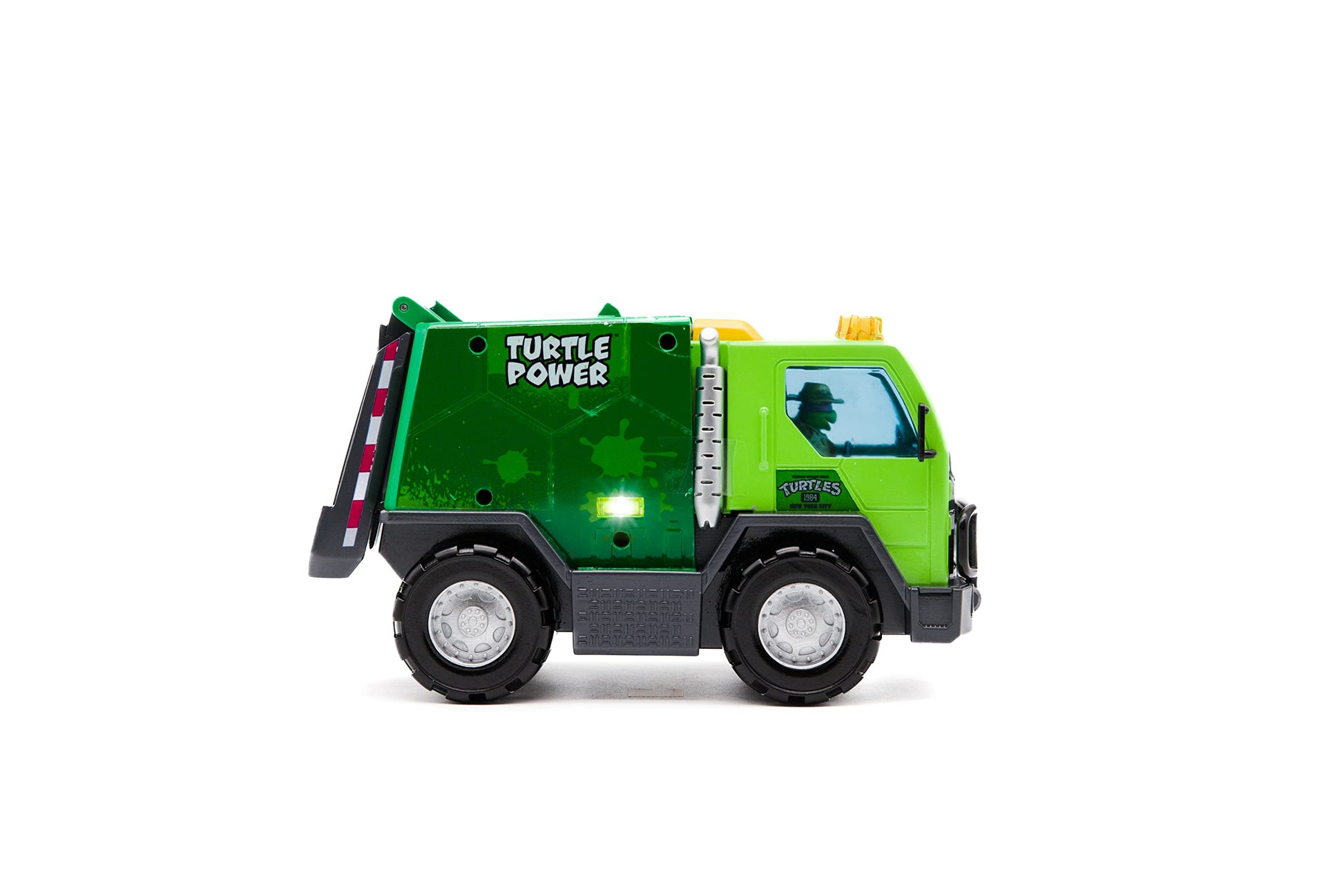Teenage Mutant Ninja Turtles Toy, Thrash 'N' Battle Garbage Truck with 3 Sewer Cap Launchers, Lights & Sounds, TMNT Mutant Ninja Turtle Vehicle