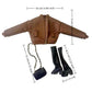AQQeenmiu Fashion Doll Outfit Set, Bomber Jacket with Combat Boots and Chain Bag, for 11.5-12 inch Dolls, 1/6 BJD (Brown Bomber Jacke)