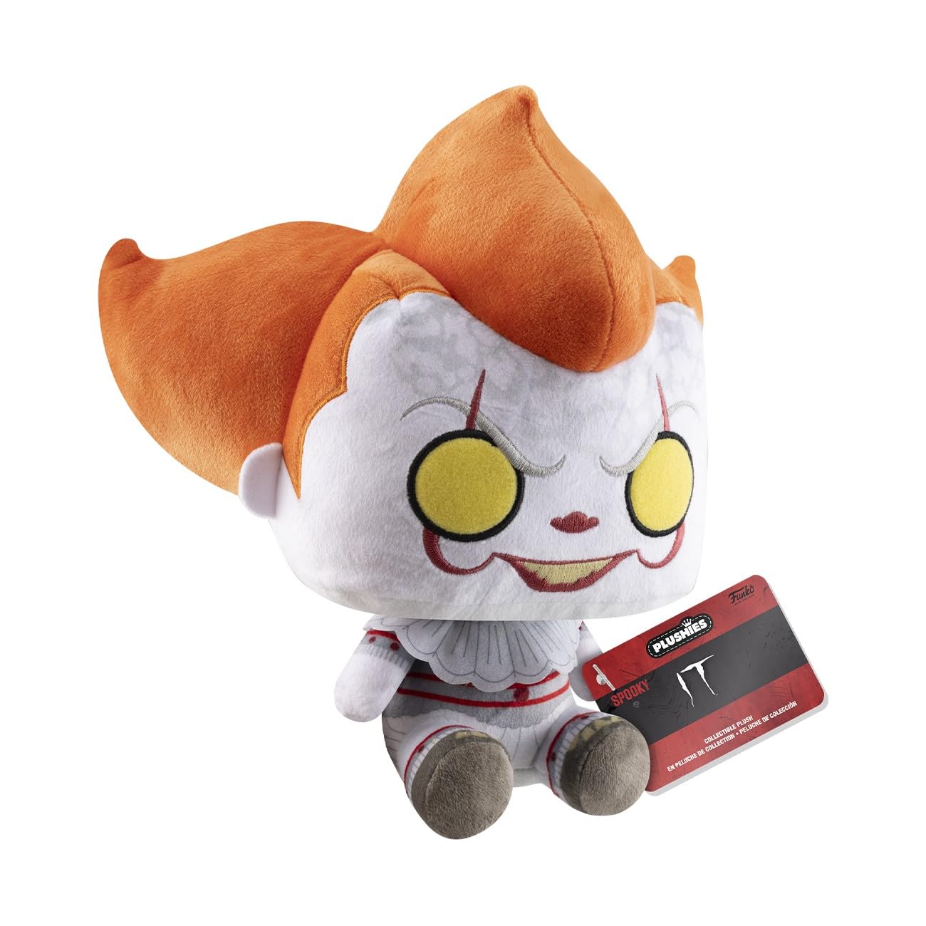 Funko Pop! Plush: Horror - Pennywise - IT - Collectable Soft Toy - Birthday Gift Idea - Official Merchandise - Stuffed Plushie for Kids and Adults