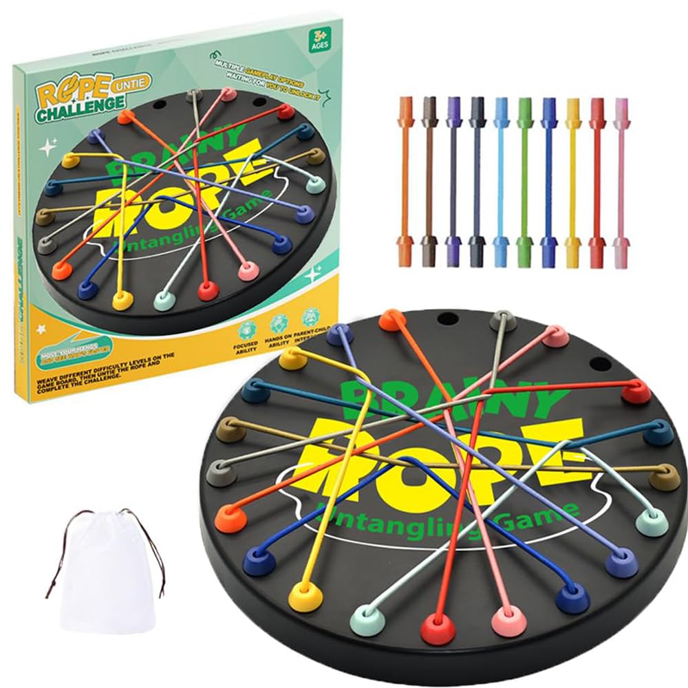 Rope Untangling Game, Brain Knots Game Strategy Thinking for All Ages