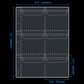 60 Pockets Coin Binder Pages - 3.8×3.2 inch Holders 10 pcs Loose-Leaf Sheets Acid-Free Collection Holders for Medallion Coin Stamp Currency Collecting