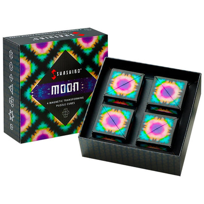 Shashibo Shape Shifting Box - Award-Winning, Patented Fidget Cube w/ 36 Rare Earth Magnets - Transforms Into Over 70 Shapes, Gift Box, Download Fun in
