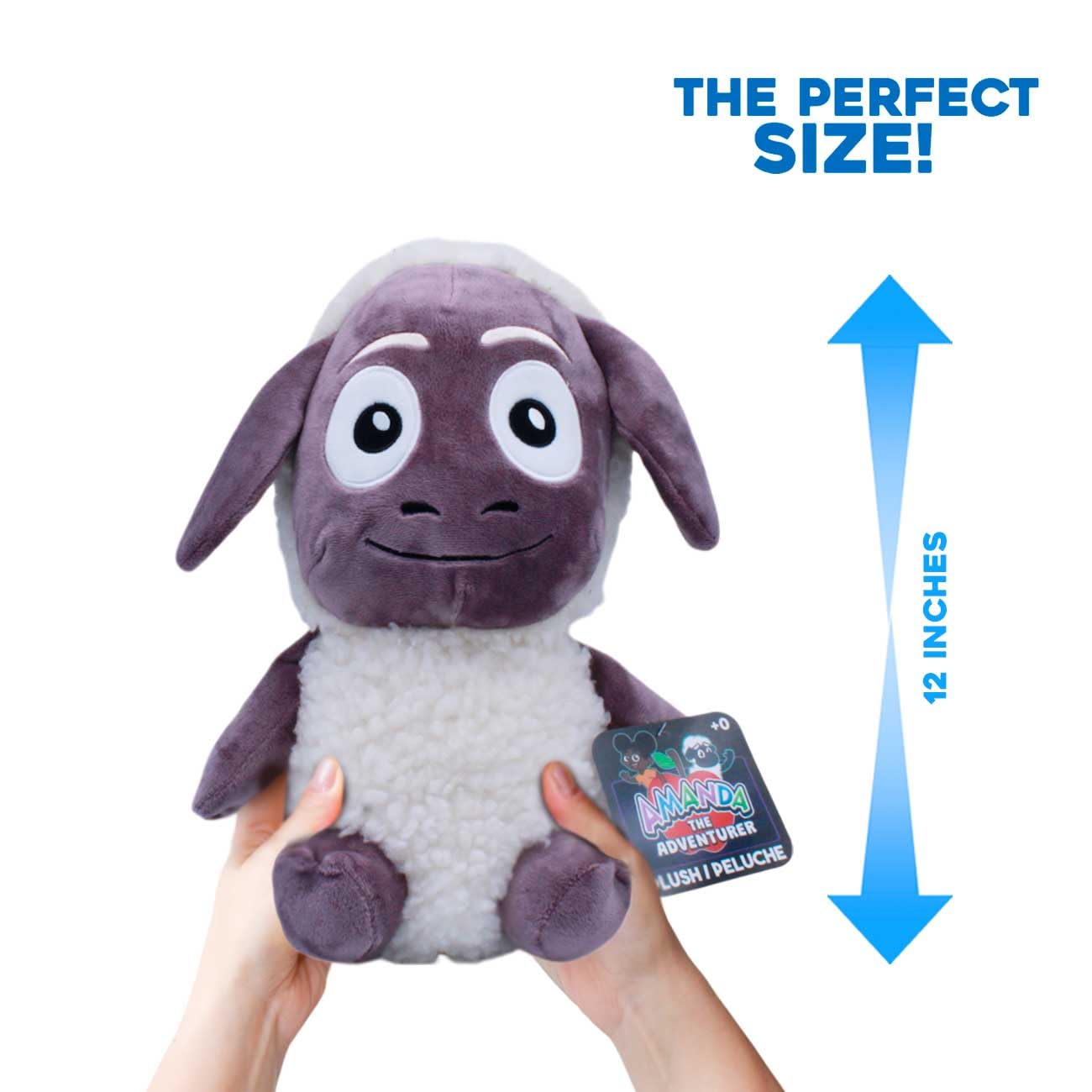 Amanda The Adventurer 12? Mega Plush - Wooly - Just Toys Officially Licensed Oversized Soft Plush Figure for Fans & Collectors
