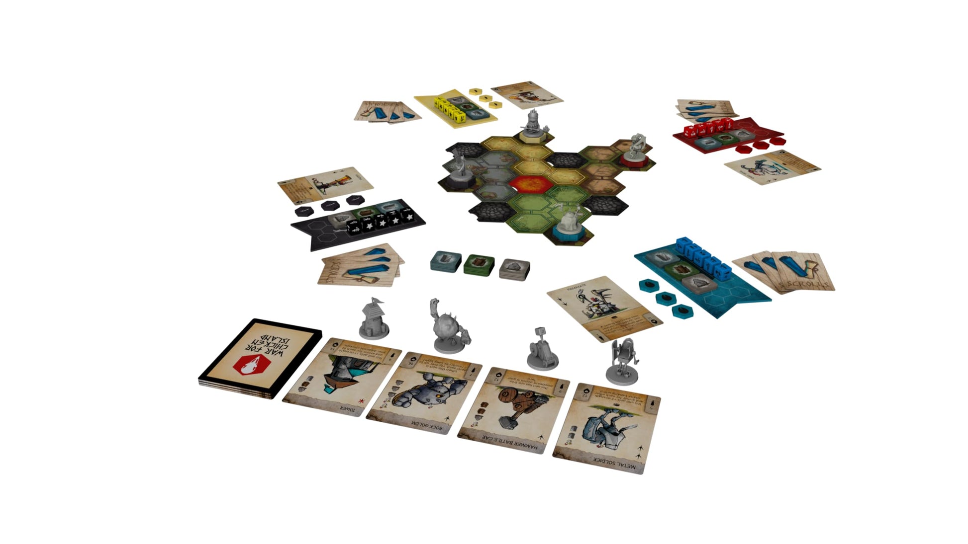 War for Chicken Island (2nd Edition) - Miniatures Skirmish Strategy Board Game for Adults, Family, and Friends Competitive Tabletop Game with No
