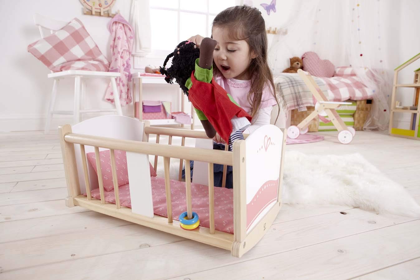 Hape Girl's Rock-a-Bye Cradle