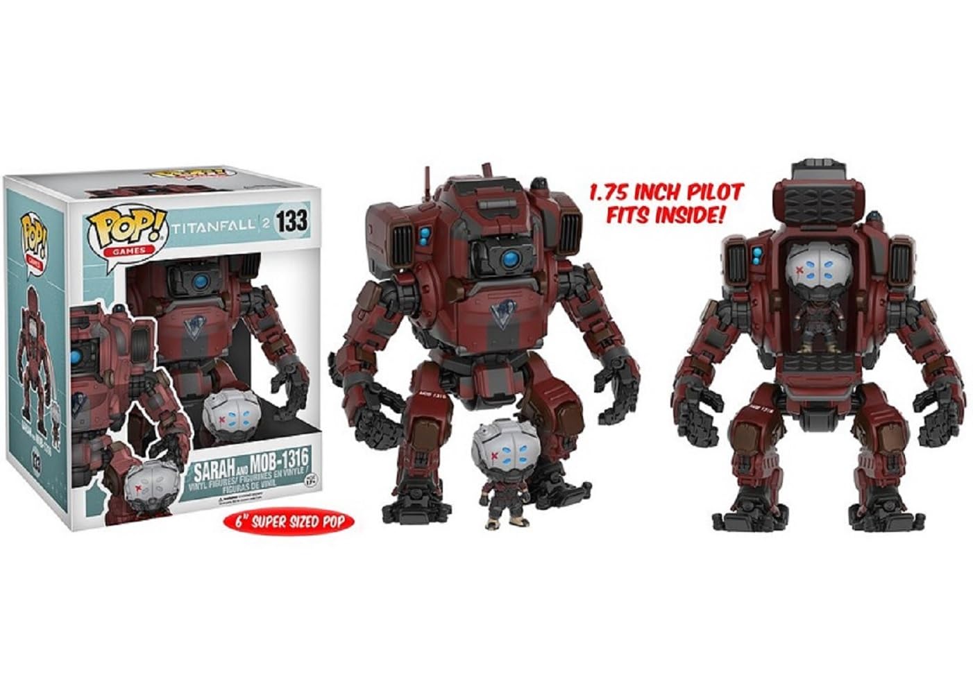 Funko Pop Titanfall 2 Collection - Includes Sarah and Mob 1316 - Bring The Action Game into Reality with These Figurines - Functional Control