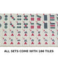 American Mah Jong Set - 166 Ivory Colored Engraved Tiles, 4 x Combo Rack/Pushers - Black Aluminum Case